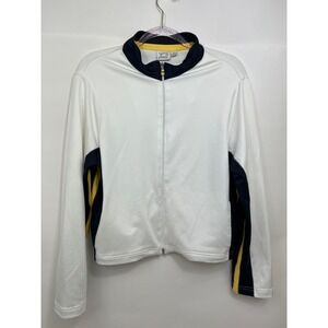 Tail Tech Performance Golf Tennis Jacket White Black Yellow Womens Size L